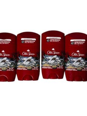 Old Spice Sharkhammer Deodorant 4 Pack 2.6oz Aluminum Free Men New